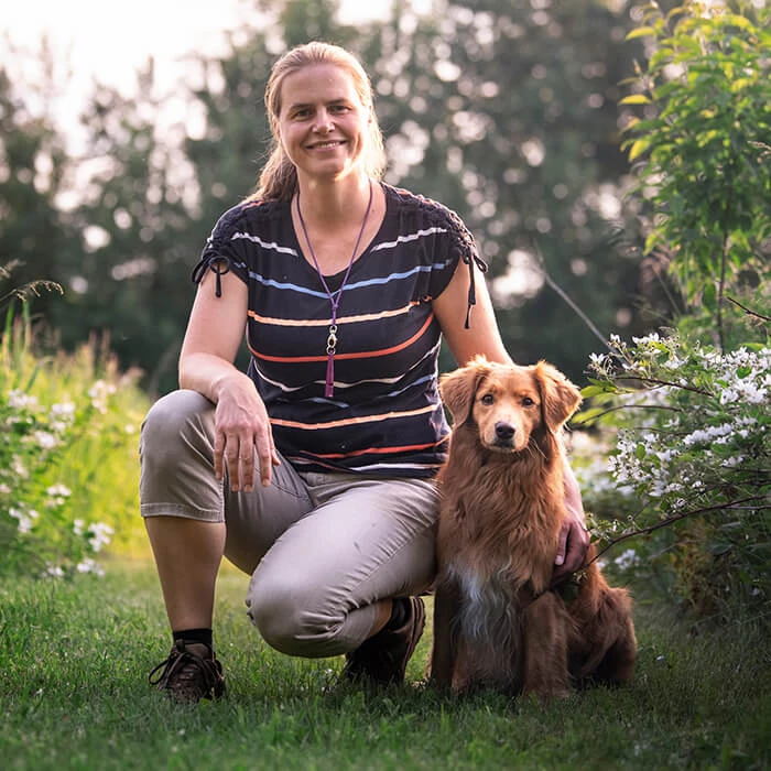 Susanne Reinke, Inhaberin der Hundeschule Jagdfieber, Kundin der PR-Agentur Berlin Pressegold